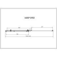 Душевой уголок Vincea Como-N VSR-4CN1016CL, 160 x 100 см, стекло прозрачное, профиль хром