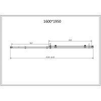 Душевой уголок Vincea Como-N VSR-4CN1016CL, 160 x 100 см, стекло прозрачное, профиль хром