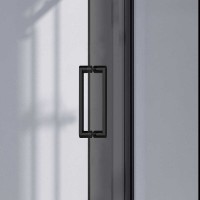 Душевой уголок Vincea Como N VSR-4CN8013CGB, 130 x 80 см, стекло тонированное, профиль черный