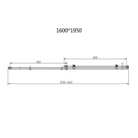 Душевой уголок Vincea Como-N VSR-4CN8016CLB, 160 x 80 см, стекло прозрачное, профиль черный