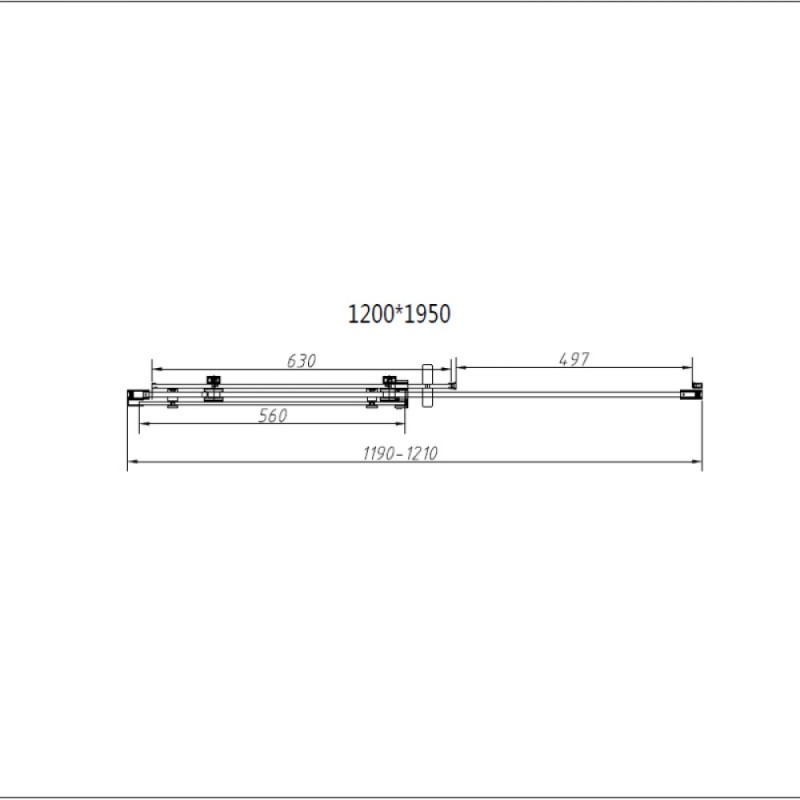 Душевой уголок Vincea Como-N VSR-4CN9012CGB, 120 x 90 см, стекло тонированное, профиль черный