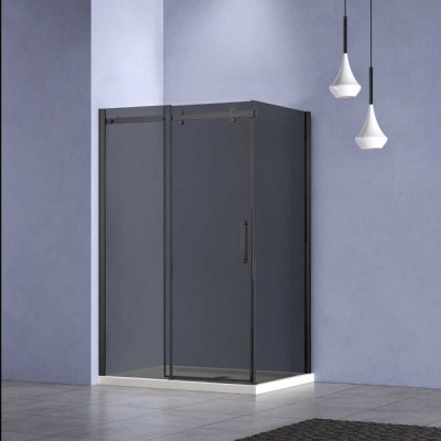 Душевой уголок Vincea Como-N VSR-4CN9012CGB, 120 x 90 см, стекло тонированное, профиль черный