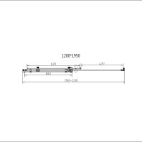 Душевой уголок Vincea Como N, 120 x 90 см, стекло прозрачное, профиль хром, VSR-4CN9012CL