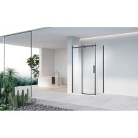 Душевой уголок Vincea Como N, 120 x 90 см, стекло прозрачное, профиль черный, VSR-4CN9012CLB