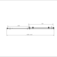 Душевой уголок Vincea Como N, 140 x 90 см, стекло прозрачное, профиль черный, VSR-4CN9014CLB