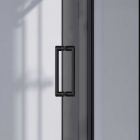 Душевой уголок Vincea Como-N VSR-4CN9015CGB, 150 х 90 см, стекло тонированное, профиль черный
