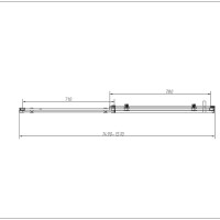 Душевой уголок Vincea Como N, 150 x 90 см, стекло прозрачное, профиль хром, VSR-4CN9015CL