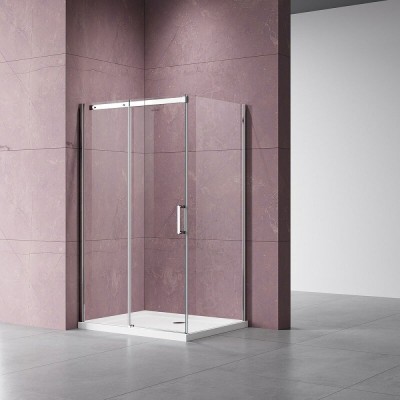 Душевой уголок Vincea Dice, 150 х 100 см, стекло прозрачное, профиль хром, VSR-4D1015CL