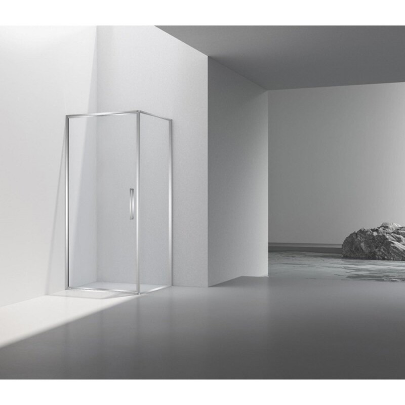 Душевой уголок Vincea Slim VSR-4SLP9010CL, 90 x 100 см, стекло прозрачное, профиль хром