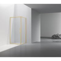 Душевой уголок Vincea Slim VSR-4SLP9010CLG, 90 x 100 см, стекло прозрачное, профиль золото брашированное