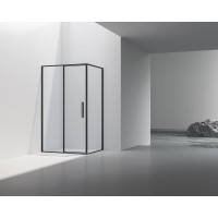 Душевой уголок Vincea Slim VSR-4SLP9012CLB, 120 x 90 см, стекло прозрачное, профиль черный