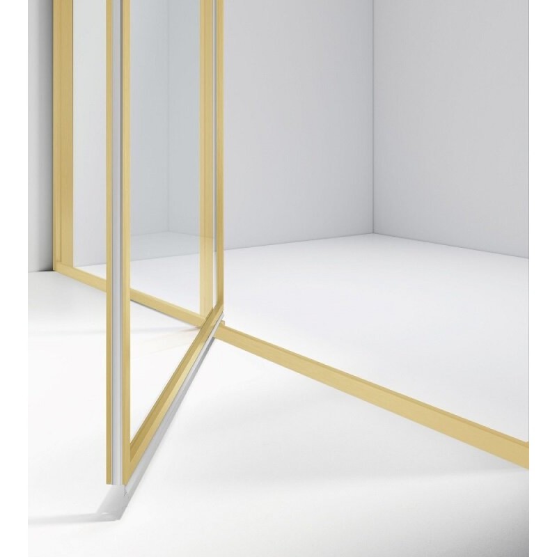 Душевой уголок Vincea Slim VSR-4SLP9012CLG, 120 x 90 см, стекло прозрачное, профиль золото брашированное