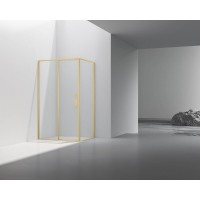 Душевой уголок Vincea Slim VSR-4SLP9012CLG, 120 x 90 см, стекло прозрачное, профиль золото брашированное