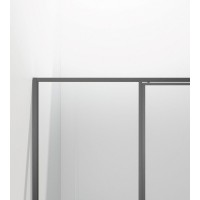 Душевой уголок Vincea Slim VSR-4SLP9012CLGM, 120 x 90 см, стекло прозрачное, профиль вороненая сталь