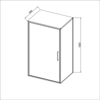 Душевой уголок Vincea Slim VSR-4SLP9090CL, 90 x 90 см, стекло прозрачное, профиль хром