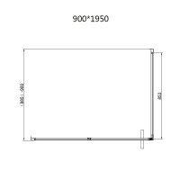 Душевой уголок Vincea Slim VSR-4SLP9090CL, 90 x 90 см, стекло прозрачное, профиль хром