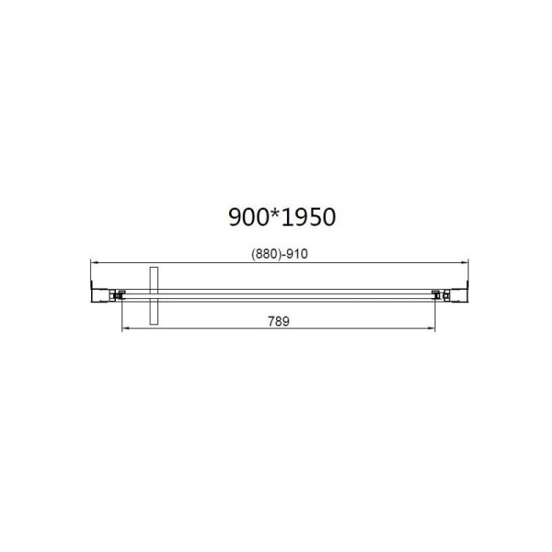 Душевой уголок Vincea Slim VSR-4SLP9090CLGM, 90 x 90 см, стекло прозрачное, профиль вороненая сталь