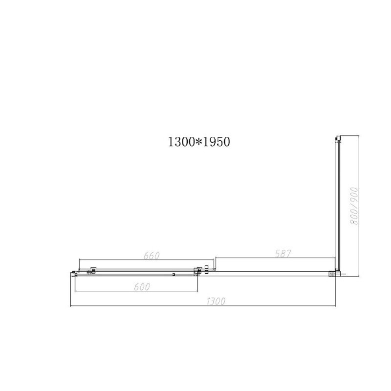 Душевой уголок Vincea Slim-N VSR-4SN8013CLG, 130 х 80 см, стекло прозрачное, профиль золото брашированное