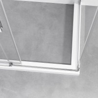 Душевой уголок Vincea Slim-N, 100 х 90 см, стекло прозрачное, профиль хром, VSR-4SN9010CL