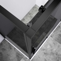 Душевой уголок Vincea Slim-N VSR-4SN9014CGB, 140 х 90 см, тонированное стекло, профиль черный