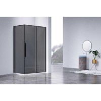 Душевой уголок Vincea Slim-N VSR-4SN9014CGB, 140 х 90 см, тонированное стекло, профиль черный