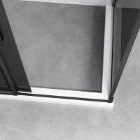 Душевой уголок Vincea Slim-N VSR-4SN9014CGB, 140 х 90 см, тонированное стекло, профиль черный