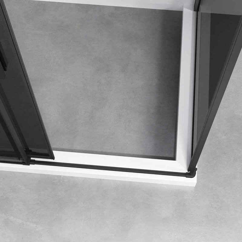 Душевой уголок Vincea Slim-N VSR-4SN9014CGB, 140 х 90 см, тонированное стекло, профиль черный