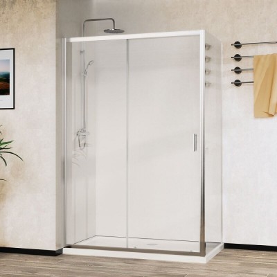 Душевой уголок Vincea City VSR-5CT9011CL, 110 x 90 см, стекло прозрачное, профиль хром