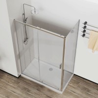 Душевой уголок Vincea City, 120 x 90 см, стекло прозрачное, профиль хром, VSR-5CT9012CL