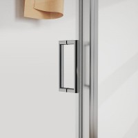 Душевой уголок Vincea City, 120 x 90 см, стекло прозрачное, профиль хром, VSR-5CT9012CL
