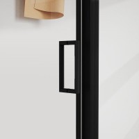 Душевой уголок Vincea City, 120 x 90 см, стекло прозрачное, профиль черный, VSR-5CT9012CLB
