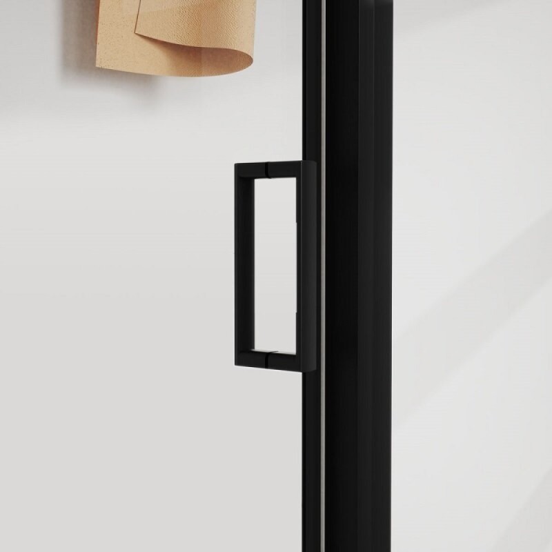 Душевой уголок Vincea City, 120 x 90 см, стекло прозрачное, профиль черный, VSR-5CT9012CLB