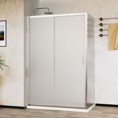 Душевой уголок Vincea City, 120 x 90 см, стекло текстурное, профиль хром, VSR-5CT9012MT
