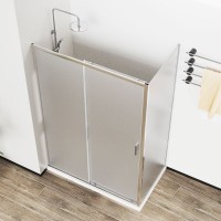Душевой уголок Vincea City, 120 x 90 см, стекло текстурное, профиль хром, VSR-5CT9012MT