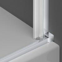 Душевой уголок Vincea Alpha VSR2-3AL6570CL, 70 x 65 см, двери распашные стекло прозрачное, профиль хром