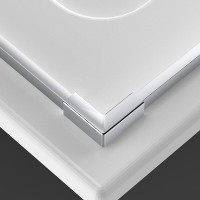Душевой уголок Vincea Alpha VSR2-3AL7080CL, 80 x 70 см, двери распашные стекло прозрачное, профиль хром