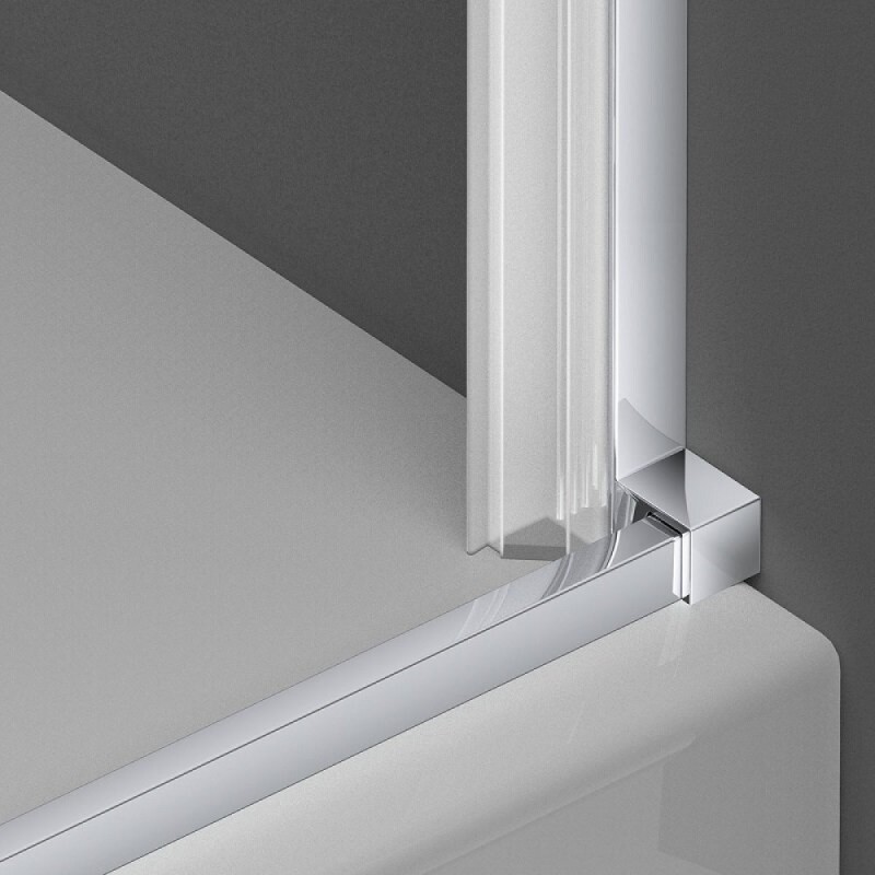 Душевой уголок Vincea Alpha VSR2-3AL7090CL, 90 x 70 см, двери распашные стекло прозрачное, профиль хром