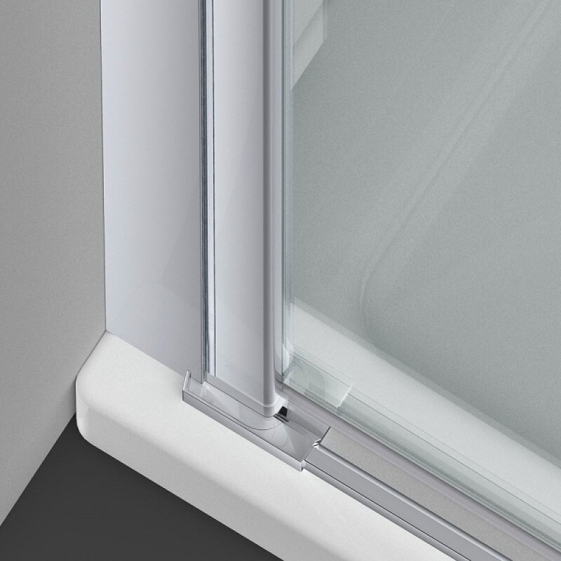 Душевой уголок Vincea Alpha VSR2-3AL7090CL, 90 x 70 см, двери распашные стекло прозрачное, профиль хром