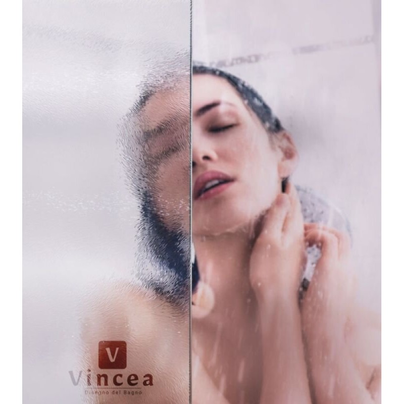 Душевой уголок Vincea Garda, 120 x 80 см, прямоугольный, двери раздвижные, стекло шиншилла, профиль хром, VSS-1G8012CH