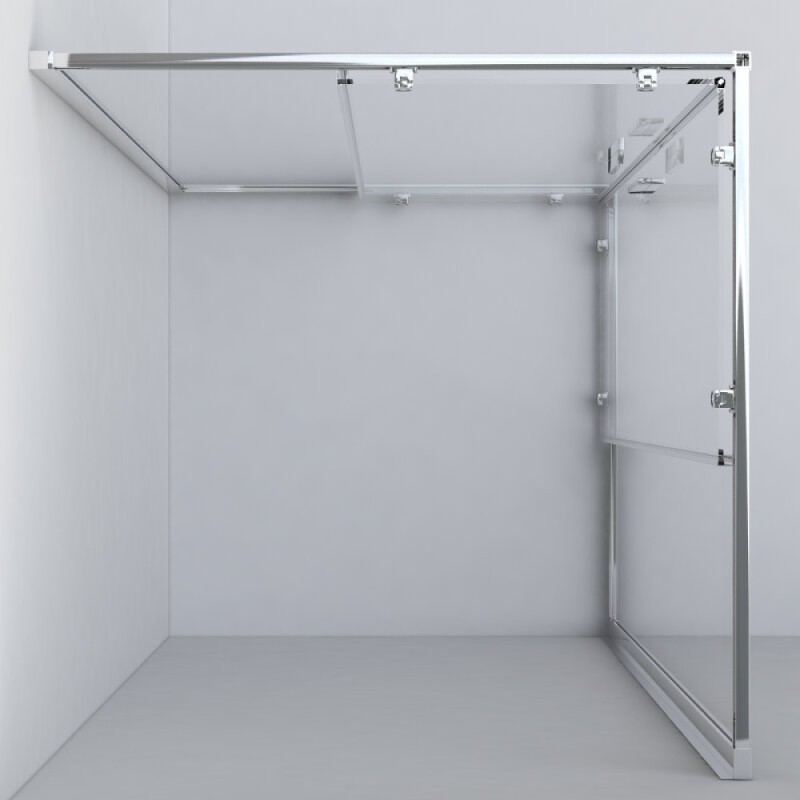 Душевой уголок Vincea Garda VSS-1G9012CLG, 120 x 90 см, стекло прозрачное, профиль золото брашированное