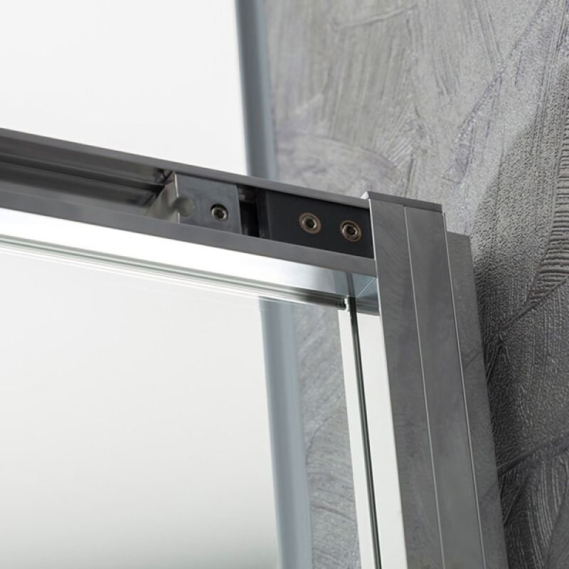 Душевой уголок Vincea Slim-U 100 x 80 см, стекло прозрачное, профиль черный матовый, VSS-2SU8010CLB