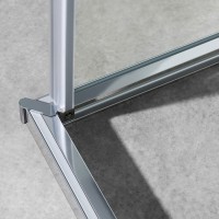 Душевой уголок Vincea Slim-U 90 x 90 см, стекло прозрачное, профиль хром, VSS-2SU900CL