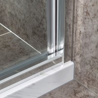 Душевой уголок Vincea Slim-U 90 x 90 см, стекло прозрачное, профиль хром, VSS-2SU900CL
