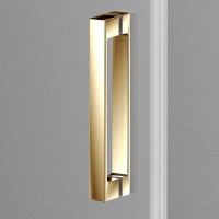 Душевой уголок Vincea Alpha 100 x 100 см, стекло прозрачное, профиль золото брашированное, VSS-3AL100CLG
