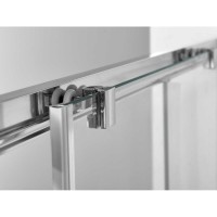 Душевой уголок Vincea Alpha VSS-3AL100CLGM, 100 x 100 см, стекло прозрачное, профиль вороненая сталь, gunmetal