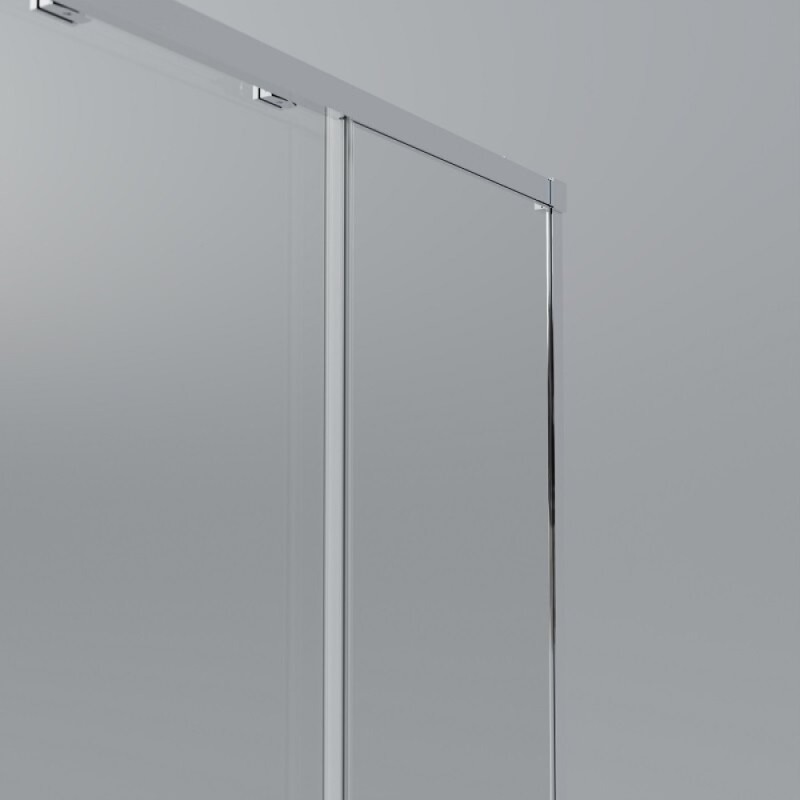 Душевой уголок Vincea Soft VSS-3SO2800CL, 80 x 80 см, квадратный, дверь раздвижная, стекло прозрачное, профиль хром