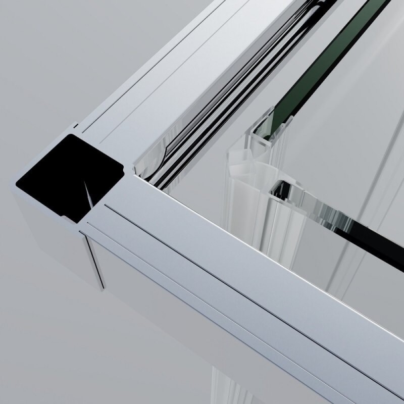 Душевой уголок Vincea Soft VSS-3SO2900CL, 90 x 90 см, квадратный, дверь раздвижная, стекло прозрачное, профиль хром