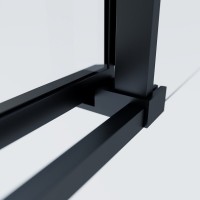 Душевой уголок Vincea Soft VSS-3SO2900CLB, 90 x 90 см, квадратный, дверь раздвижная, стекло прозрачное, профиль черный