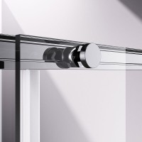 Душевой уголок Vincea Slim-N, 100 х 80 см, стекло прозрачное, профиль хром, VSS-4SN8010CL