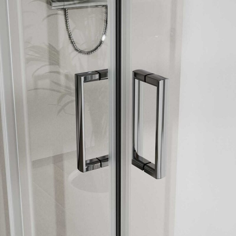 Душевой уголок Vincea City, 100 x 80 см, стекло прозрачное, профиль хром, VSS-5CT8010CL